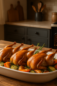 découvrez une recette facile de cailles au four, avec tous les secrets pour obtenir une chair tendre et savoureuse. parfaite pour un repas raffiné ou un dîner convivial, cette préparation ravira vos convives en toute simplicité.
