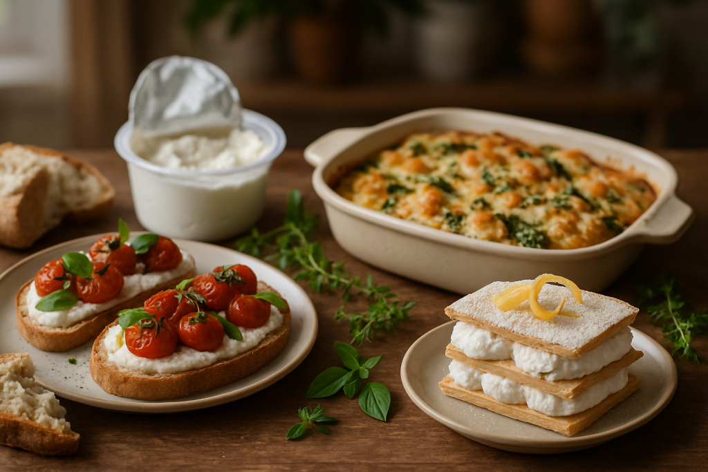 découvrez des recettes savoureuses et faciles à préparer pour utiliser votre ricotta en fin de vie, évitez le gaspillage tout en régalant vos papilles.